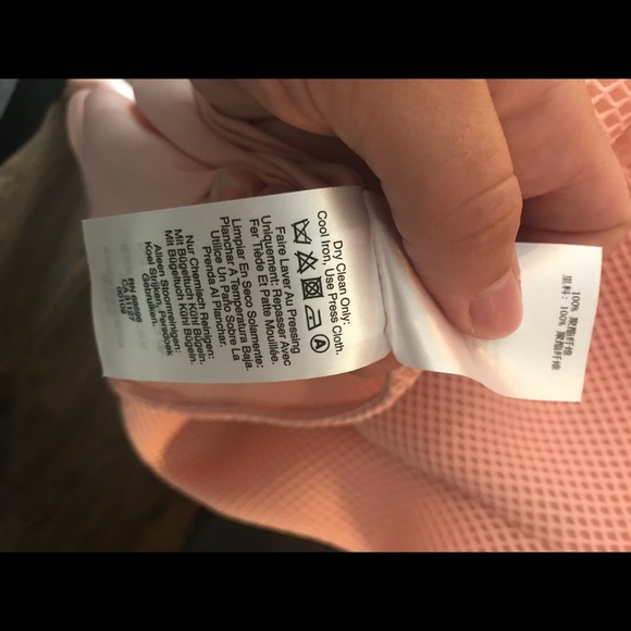 DKNY fit and flare peach dress with pockets 👗 - Picture 5 of 8